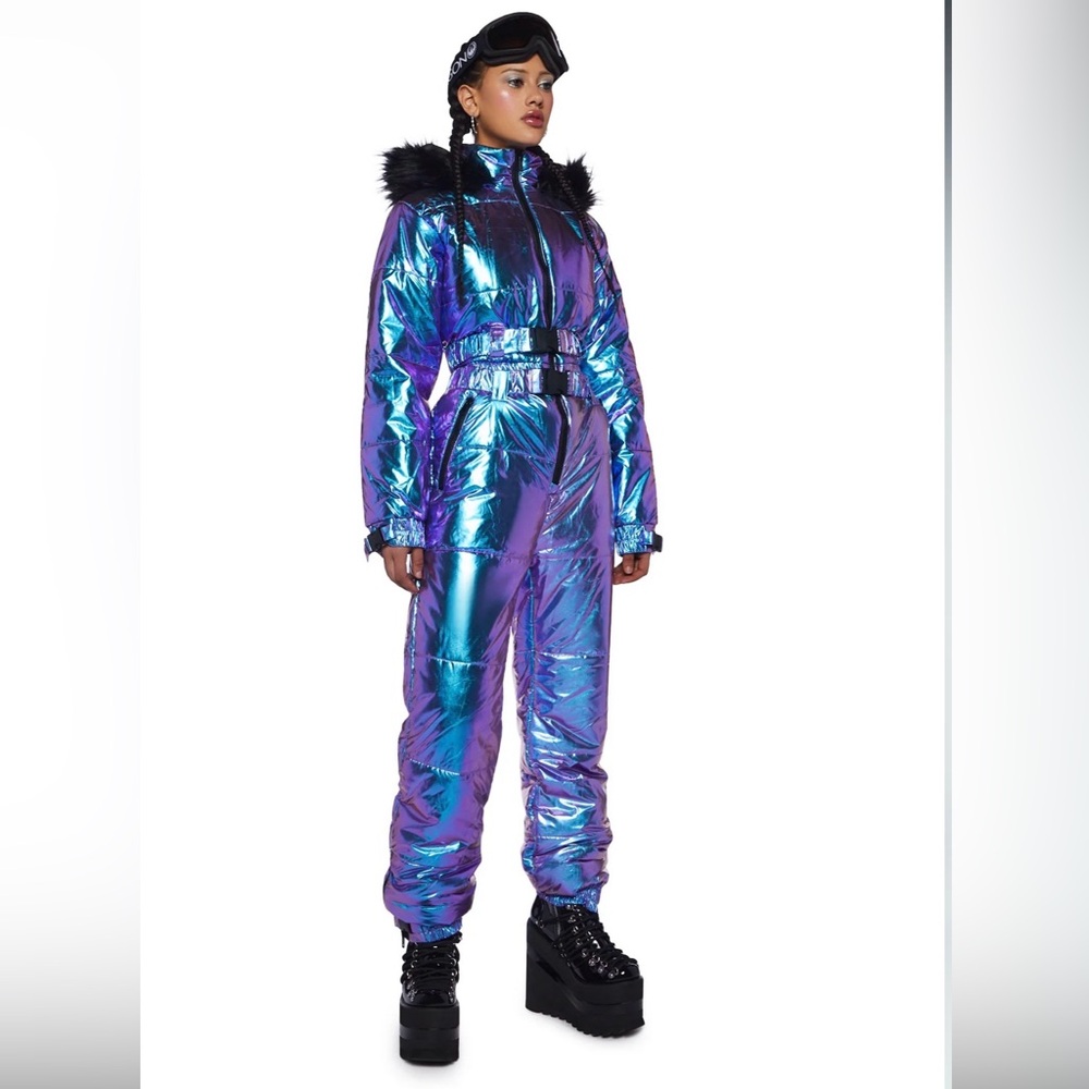New with tags iridescent snowsuit
